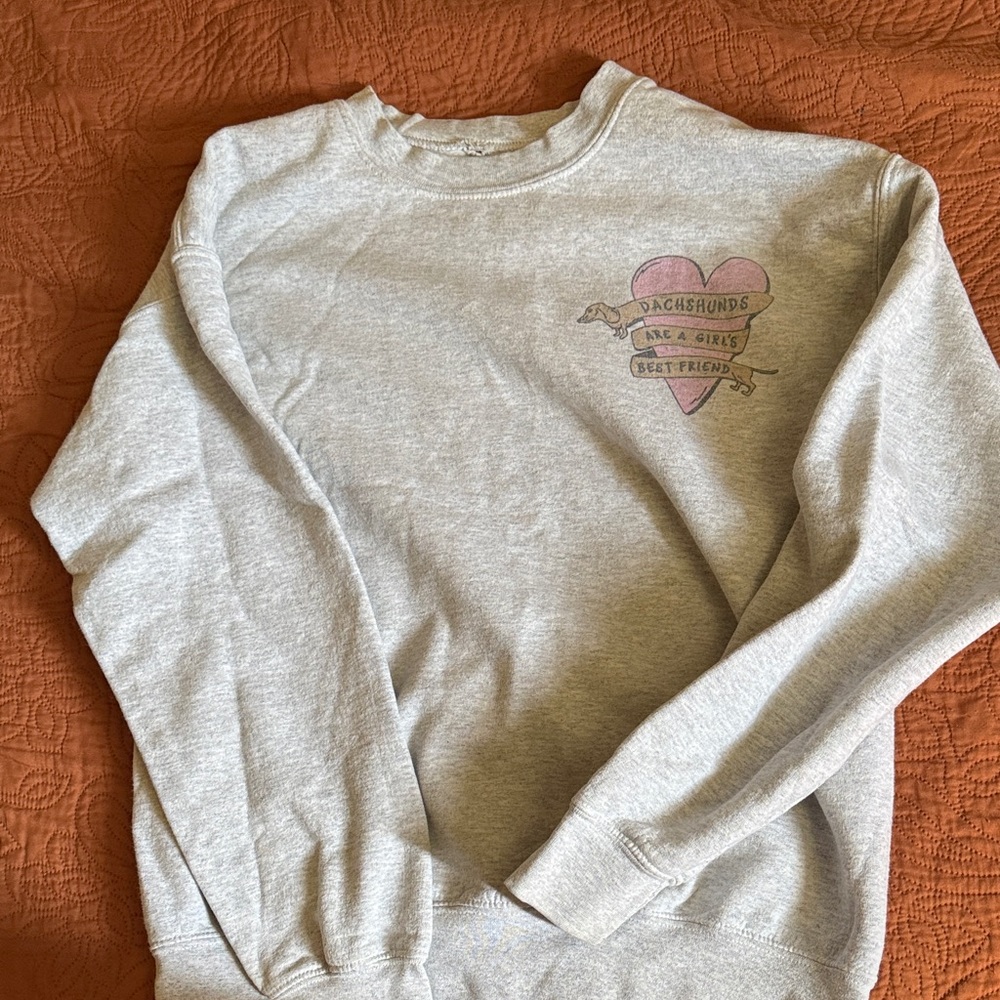 Dachshund Sweater Grey Heather